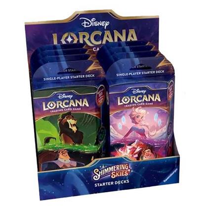 Lorcana Starter Decks Shimmering Skies English Trading Cards 8 Units