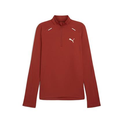 Puma Cloudspun Half Zip Long Sleeve T-shirt Vermelho XL Homem