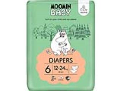 Fraldas Moomin Baby T6 12-24kg 34un