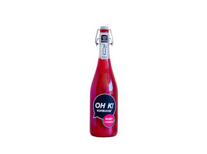 Kombucha Bio Oh K! Ruby (morango) 750 Ml