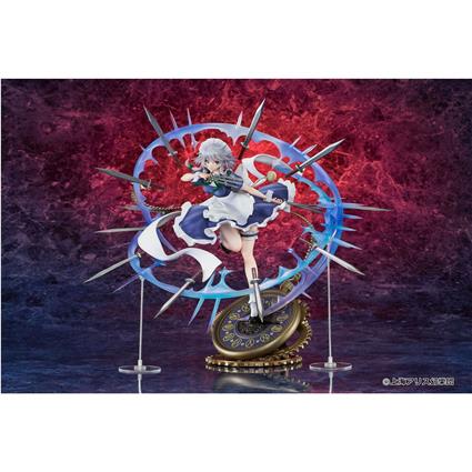 Emon Toys Pvc 1/7 Izayoi Sakuya Illustration Teddy Touhou Project Statue 32 Cm