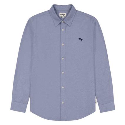 Wrangler 112350481 Long Sleeve Shirt Azul 3XL Homem