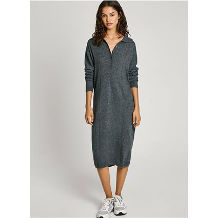 Pepe Jeans Haddie Long Sleeve Midi Dress  M Mulher