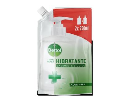 Sabonete Líquido Dettol Aloe Vera Eco Pack 500ml