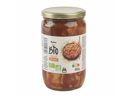 Ravioli Auchan Bio Frango Em Frasco 650g