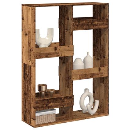 vidaXL Divisória 100x33x135 cm derivados de madeira madeira velha