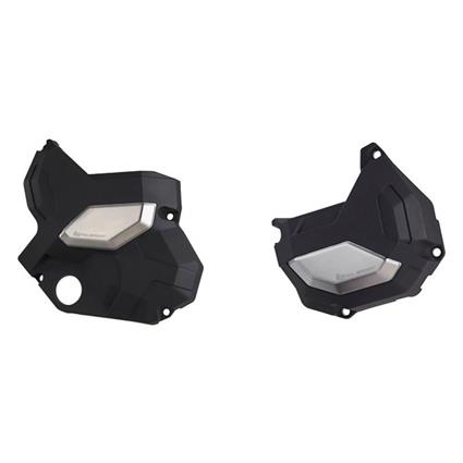 Polisport Street Kawasaki Z650/ninj650 17-21 Clutch&ignition Cover Protector Preto