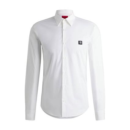 Hugo Ermo 10243670 07 Long Sleeve Shirt Branco S Homem