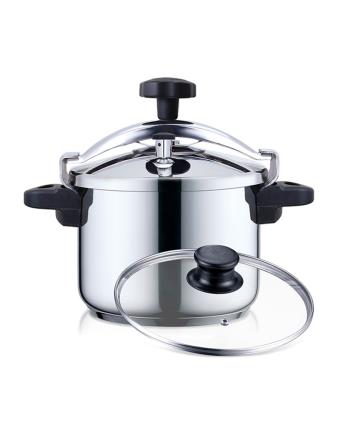 HAEGER PANELA PRESSAO COOKER PLUS 4LTS INOX TAMPA VIDRO