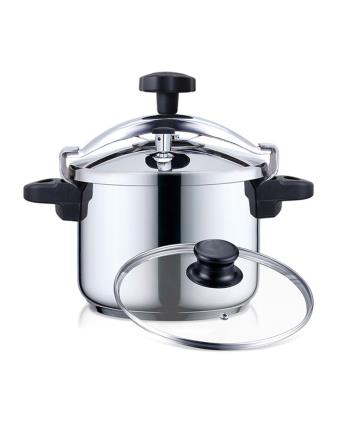 HAEGER PANELA PRESSAO COOKER PLUS 6LTS INOX TAMPA VIDRO