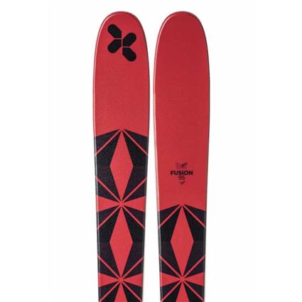 Extrem Skis Fusion 95 Alpine Skis Vermelho 186