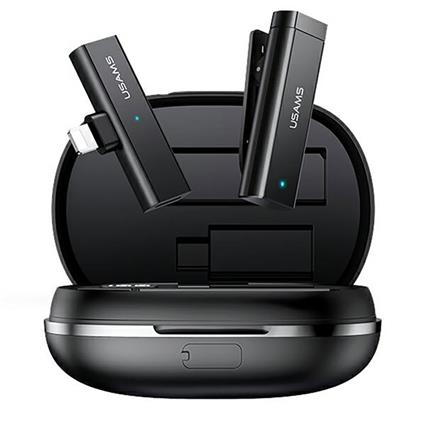 Usams Zb244mkf01 Wireless Camcorder Microphone Preto