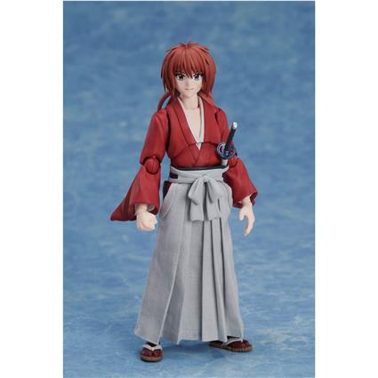 Aniplex Rurouni Kenshin Buzzmod Action Kenshin Himura 14 Cm Figure Vermelho