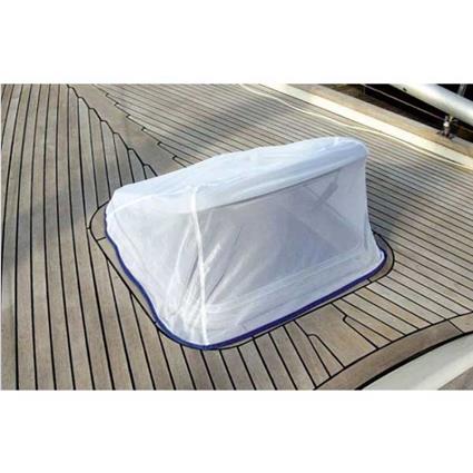 Blue Performance 3 Deck Hatch Cover With Mosquito Net Transparente 58 x 58 cm