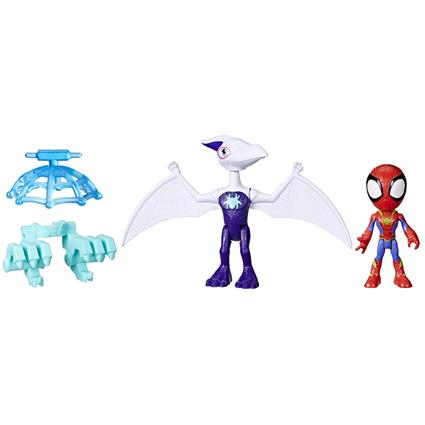 Spidey And His Amazing Friends Dino-webs Ghostasaurus & Spidey Figure Colorido