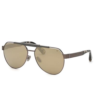 Philip Plein Spp073m63566g Sunglasses Cinzento Golden Homem