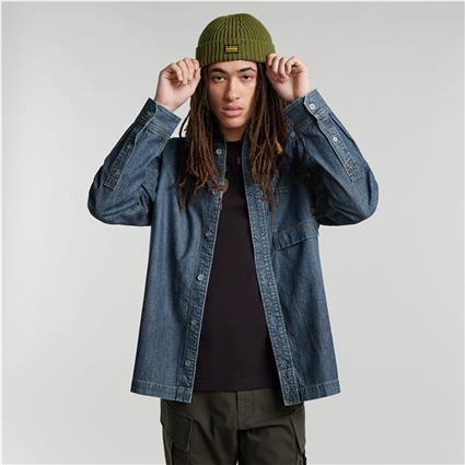 G-star 1 Pocket Long Sleeve Shirt Verde 2XL Homem