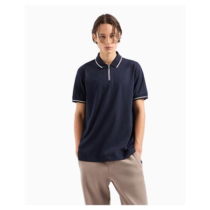 Armani Exchange 6dzfjr_zj2zz Short Sleeve Polo Azul S Homem