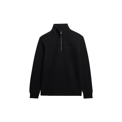 Superdry Essential Logo Henley Sweatshirt Preto S Homem