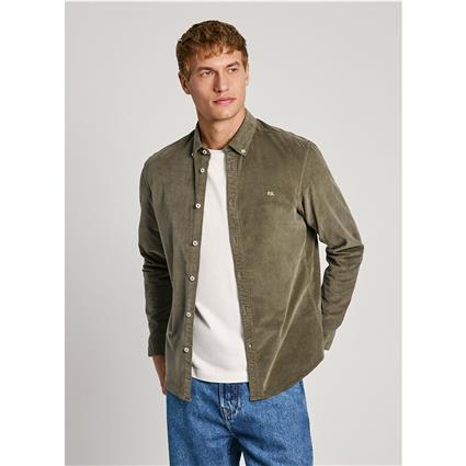 Pepe Jeans Miller Long Sleeve Shirt Verde XL Homem
