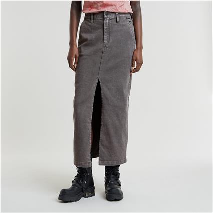 G-star D25237-d730 Midi Skirt Cinzento 30 Mulher