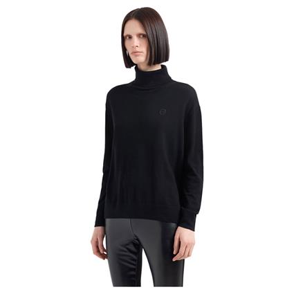 Armani Exchange 8nym5b_ymh4z High Neck Sweater Preto M Mulher