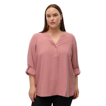 Vero Moda Curve Cani Long Sleeve Blouse Rosa 50 Mulher