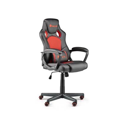 Cadeira Gaming Ergonómica Giratória Ajustável em altura Vermelha 