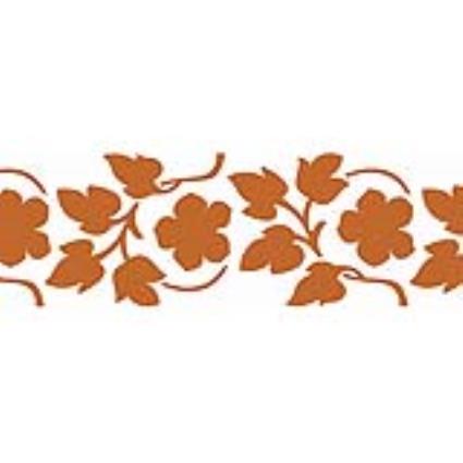 Molde decorativo STENCIL 15X40CM PRIMAVERAS