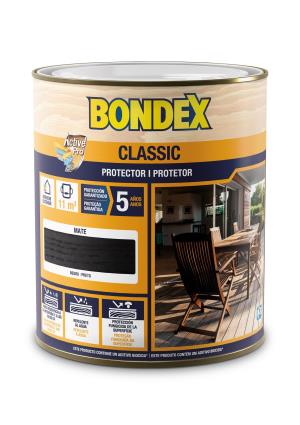 Protetor para madeira exterior  MATE 0.75L PRETO