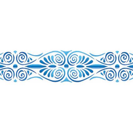 Molde decorativo STENCIL 15X40CM ORNAMENTO GREGO