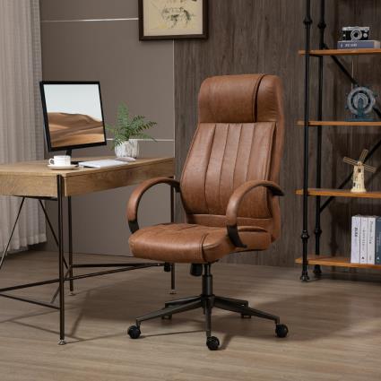 Cadeira de Escritório Executiva  921-475 (Castanho - 61.5 x 52.5 x 118 cm)