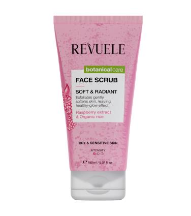 Revuele - *Botanical Care* - Esfoliante Facial Soft and Radiant - Extrato Orgânico de Framboesa e Arroz