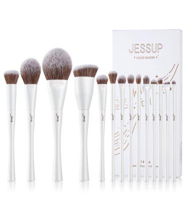 Jessup Beauty - Conjunto de 14 pincéis - Cloud Dancer