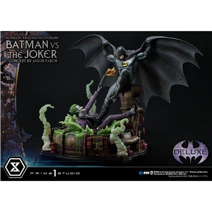 Prime 1 Studio 1/3 Batman Vs. The Joker Por Jason Fabok Versão Deluxe Bônus Estátua 85 Cm