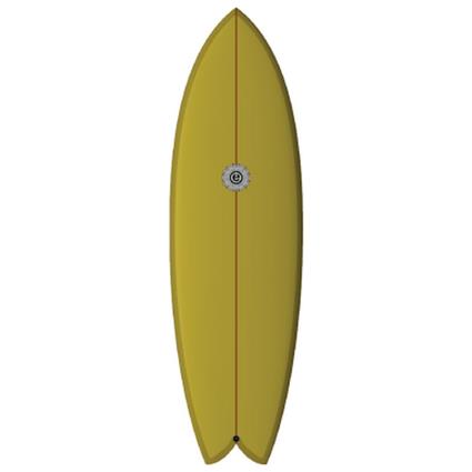 Tsa Prancha De Surfe Element Twin Fish Mustard 3f Future 6´2´´