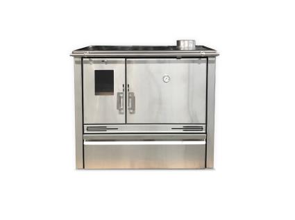 Fogão A Lenha Mekka Inox 820x935x545