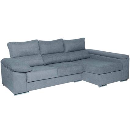 Sofá chaise longue PRATA com 2 baús