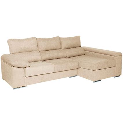 Sofá chaise longue PRATA com 2 baús