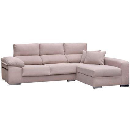 Sofá chaise longue FAUSTO com pouf