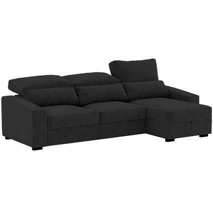 Sofá chaise longue reversível ALABAMA com cama e baú