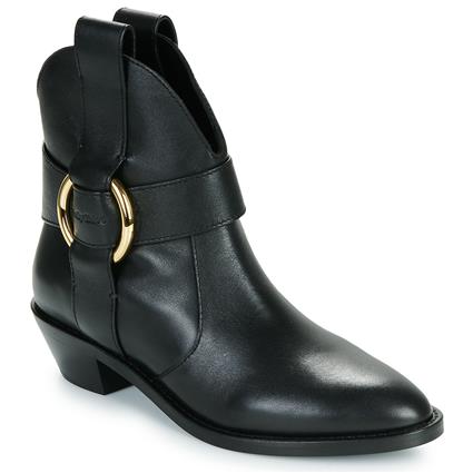 See by Chloé  Botas baixas NEW RING LINE  Preto Disponível em tamanho para senhora. 37,38,39,40.Mulher > Sapatos > Botins