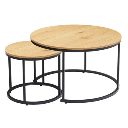 Presentes Miguel - Conjunto de 2 mesas Renty Center - Preto