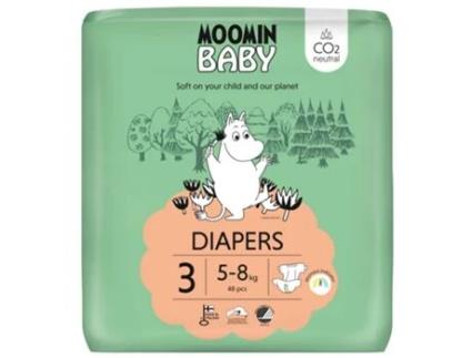 Fraldas de Bebé 5-8kg T3 Moomin Baby