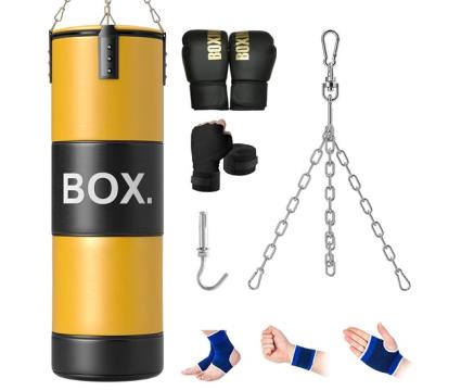 Conjunto de saco de boxe plástico, aço sportnow