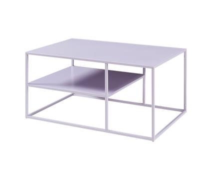 Mesa de centro solund retangular em aço 60x90