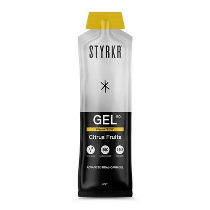 Styrkr Caixa De Gel Energético Gel50 Dual-carb Citrus 50g 12 Units