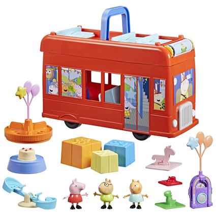 Peppa Pig Figura De ônibus De Festa 2 Em 1