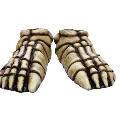 Ghoulish Enfeites Skeleton Feet Bonecolored