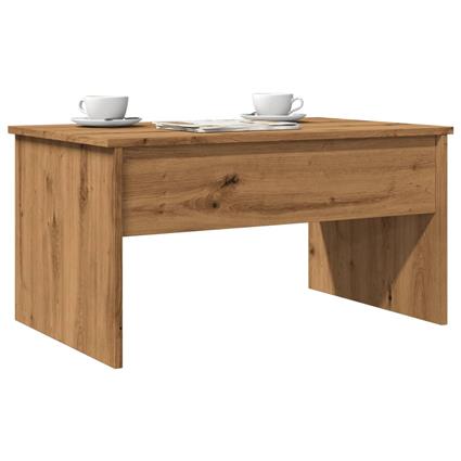 vidaXL Mesa de centro 80x50,5x41,5cm deriv. madeira carvalho artisiano